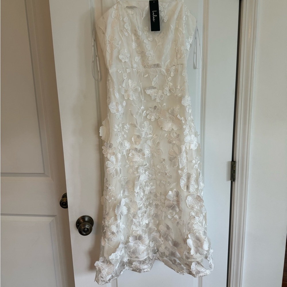 Lulu's Ivory Embroidered Dress